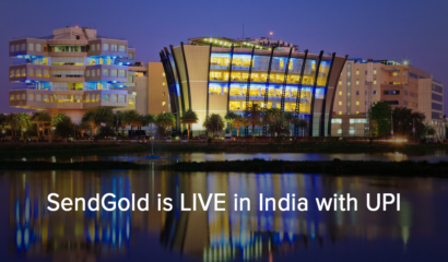 SendGold Live in India with UPI